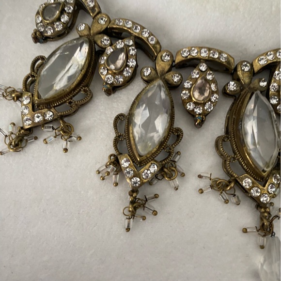 Indian luxury choker necklace and earrings set - Picture 3 of 6